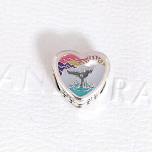 Pandora Alaska Wild at Heart Heart Bead Charm S925 Silver with box